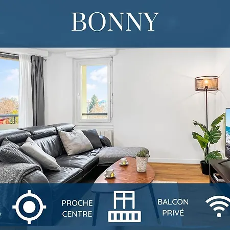 Homey Bonny - Proche Centre/balcon Prive/wifi